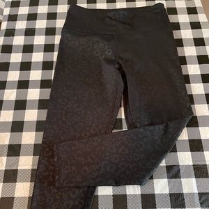Marika Black Leopard Print Leggings XL